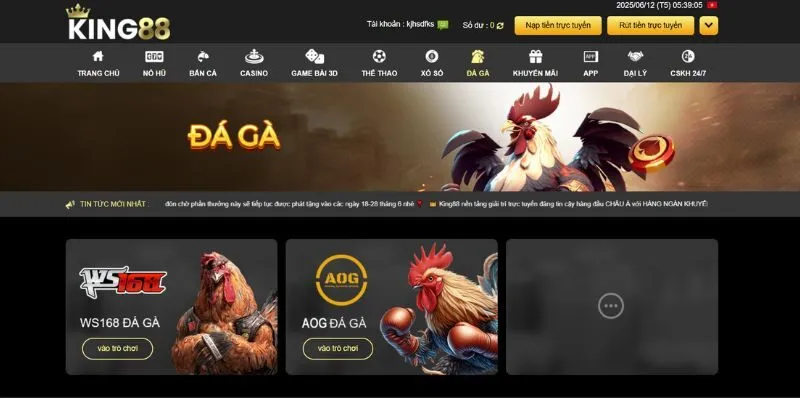 Chảo lừa Đá gà vô cùng kịch tính