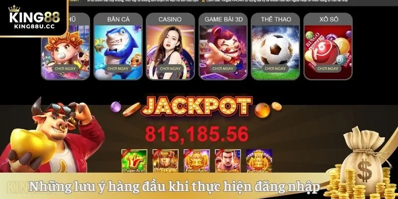 Những lưu ý hàng đầu khi thực hiện đăng nhập tại website